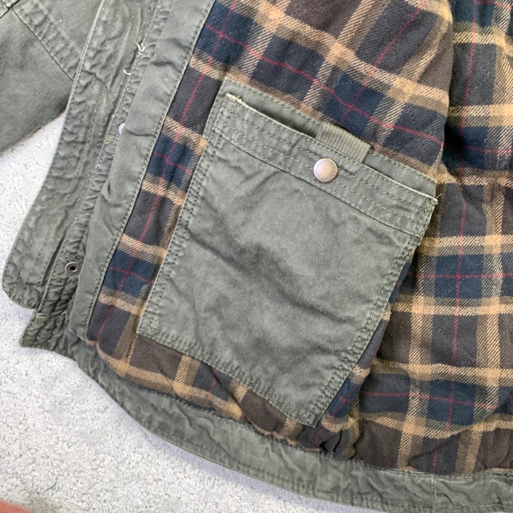 Men's Olive Field Jacket - Classic Utility Coat - Picture 12 of 16